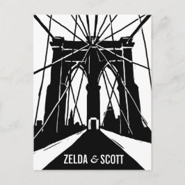 NYC Brooklyn Bridge | Save the Date Postkarte