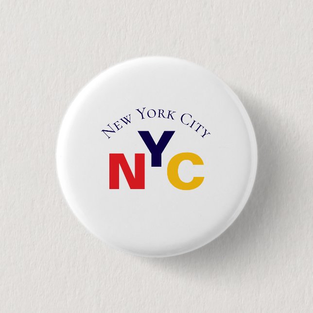 NYC Button - Classic New York City Souvenir (Vorderseite)
