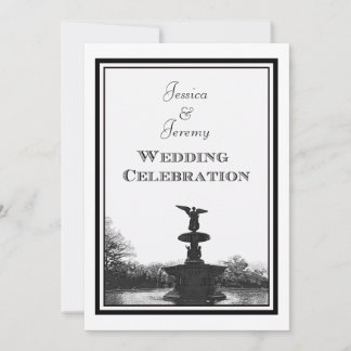 NYC Central Park Bethesda Ft DIY Etch Wedding Einladung