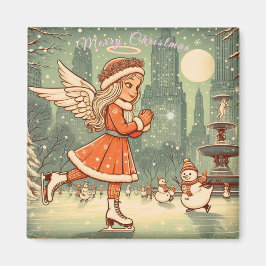 NYC Christmas Angel Magnet