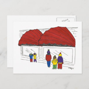 NYC Christmas Windows New York City Holiday Feiertagspostkarte