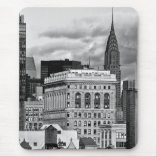 NYC: Chrysler-Gebäude, Rückseite von Flatiron B& Mousepad