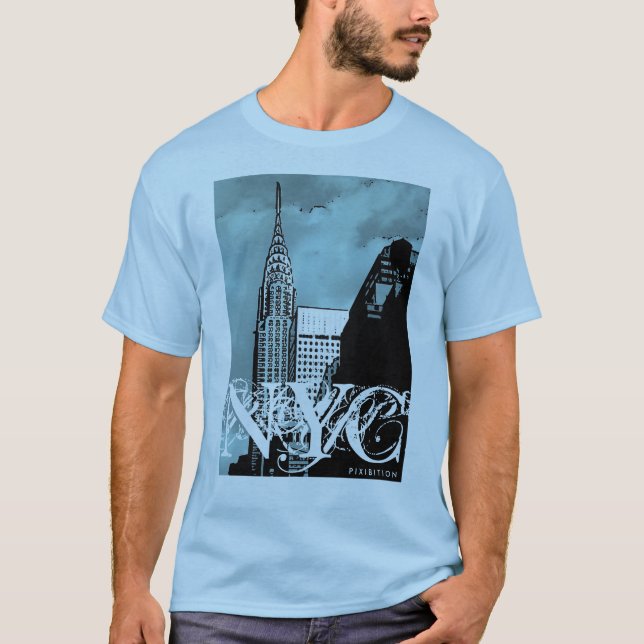 NYC Chrysler Gebäude-T - Shirt (Vorderseite)