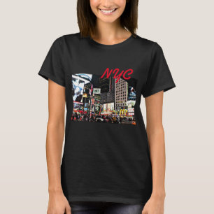 NYC City Lights T-Shirt für Frauen