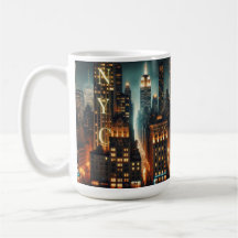NYC City Tasse - Iconic New York City Skyline D