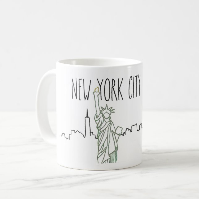 NYC Coffee Tasse (Vorderseite Links)