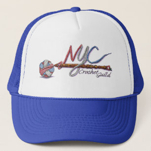 NYC Crochet Guild Offiziell Hat Truckerkappe