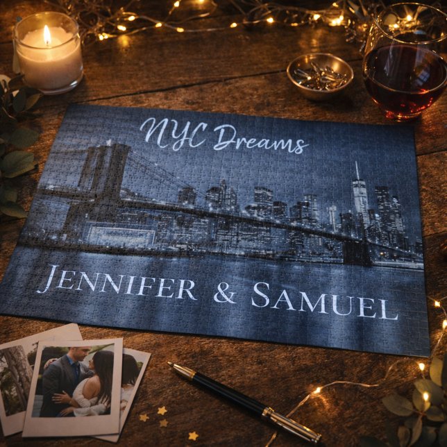 NYC Dreams Romantic Skyline  Puzzle (Von Creator hochgeladen)