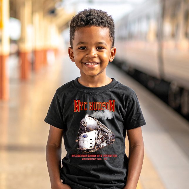 NYC Dreyfuss Hudson Loco. 20th Century Limited T-Shirt (NYC Dreyfuss Hudson Locomotive. 20th Century Limited. Boy Basic T-Shirt)