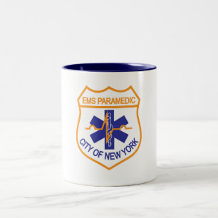 NYC EMS Sanitäter-Tasse Zweifarbige Tasse