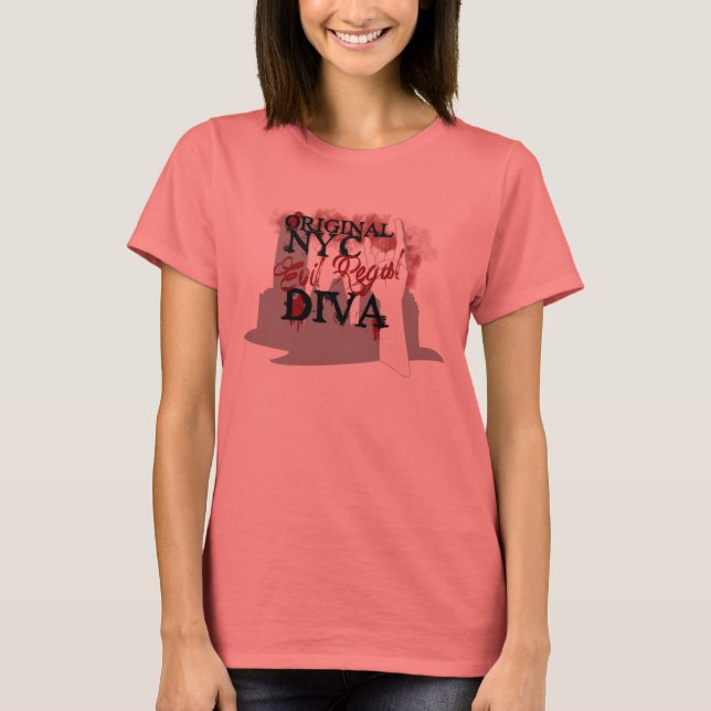 NYC Evil Regal Diva Ringer Shirt - Dana Edition (Vorderseite)