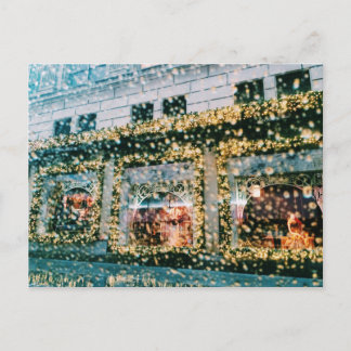 NYC Farbige Glitzernde Funkelnde Landschaftsfoto Postkarte