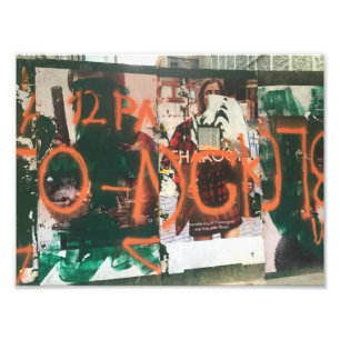 NYC Garment District Graffiti Spraypaint Urban Art Fotodruck
