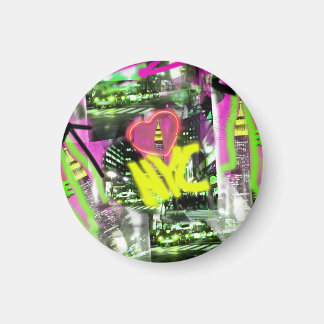 NYC Graffiti Art Empire State City Gesichtsmaske Magnet