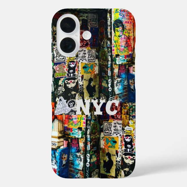 NYC Graffiti Graphic design iPhone Case (Rückseite)