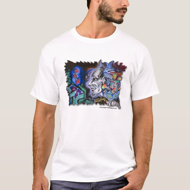 NYC Graffiti "ich, m-O.K. " T-Shirt (Vorderseite)