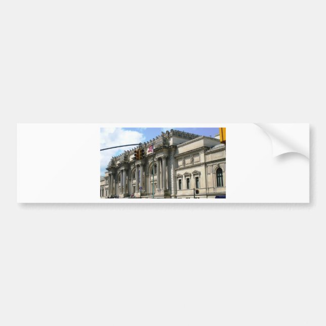 NYC Großstadtbewohner-Museum Autoaufkleber (Vorne)