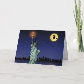 NYC Halloween Greeting Card Feiertagskarte