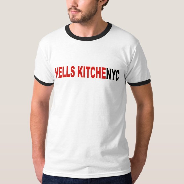NYC Höllen-Küchen-städtischer Mann-T - Shirt (Vorderseite)