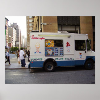 NYC Ice Creme Truck Poster