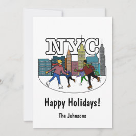 NYC Ice Skaten Holiday Card Feiertagskarte
