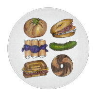 NYC Jewish Deli Foods Blintz Pickle Bagel Knish