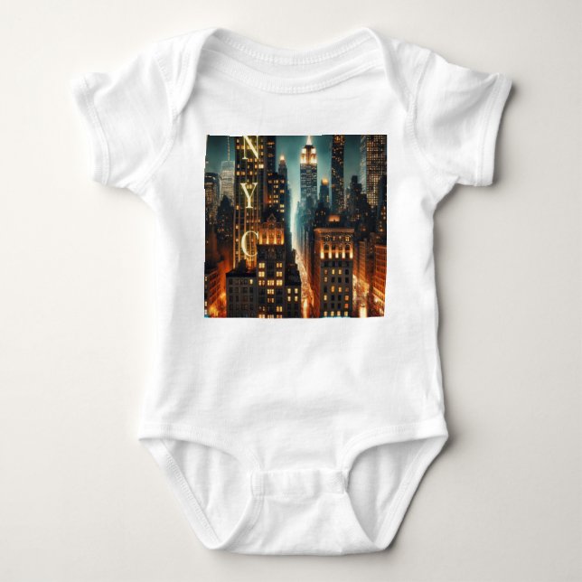 NYC Kleinkind Graphic T - Shirt - Iconic New York  (Vorderseite)