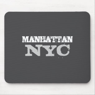 Nyc Manhattan New York City Elegante Schwarze Vorl Mousepad