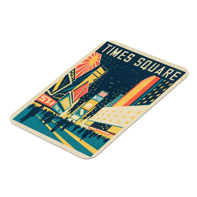 NYC mit dem Atemberaubenden Times Square Magnet (Linke Seite)