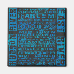 NYC-Nachbarschaften Blue Magnet