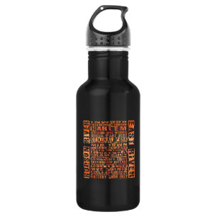 NYC Neighhoods Orange Trinkflasche