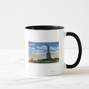 NYC, neues YorkView des Freiheitsstatuen Tasse