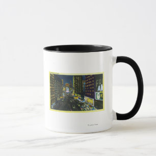 NYC, neues YorkView des Times Square nachts # 1 Tasse