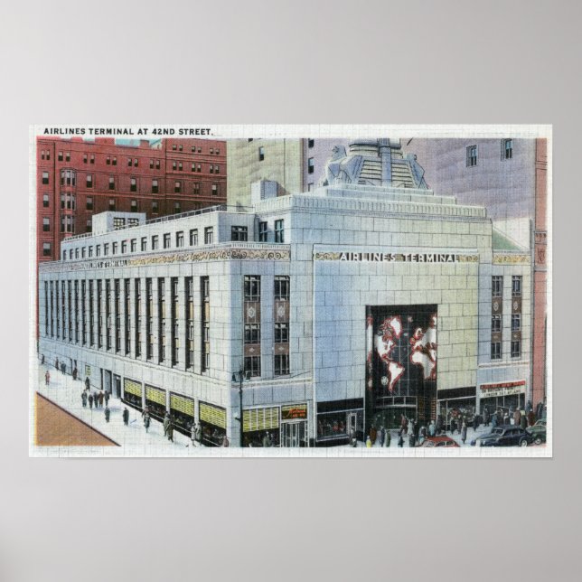 NYC, New York42nd Street View of Terminals Poster (Vorne)