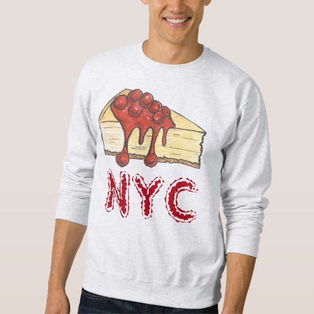 NYC New York Cherry Cheesecake Slice Sweatshirt (Vorderseite)