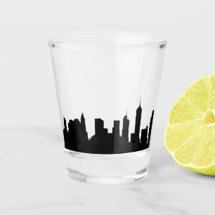 NYC New York City berühmte Städte skyline Schnapsglas