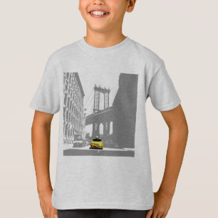 Nyc New York City Brooklyn Bridge Yellow Taxi Kind T-Shirt