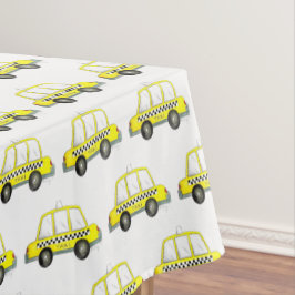 NYC New York City Checkered Yellow Taxi Tischdecke