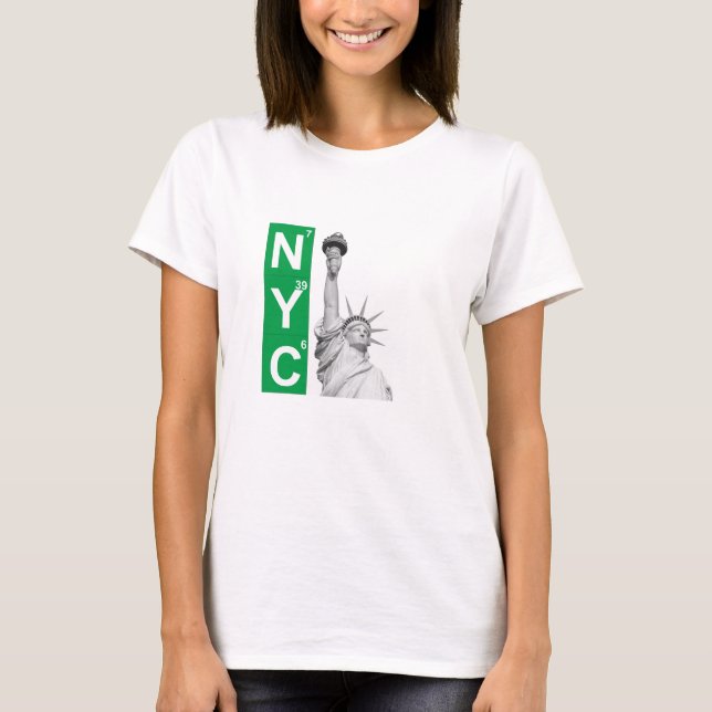 NYC New York City Freiheits-Statue-T-Shirt Frauen T-Shirt (Vorderseite)