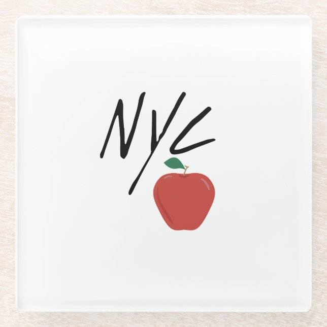 NYC NEW YORK CITY GLASUNTERSETZER (Vorderseite)