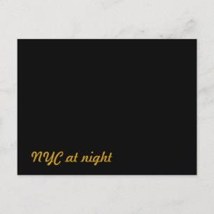 NYC New York City in der Nacht Postkarte