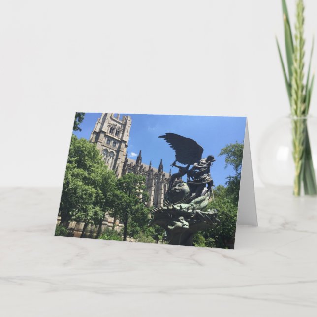 NYC New York City Kathedrale St. John the Divine Karte (Vorderseite)