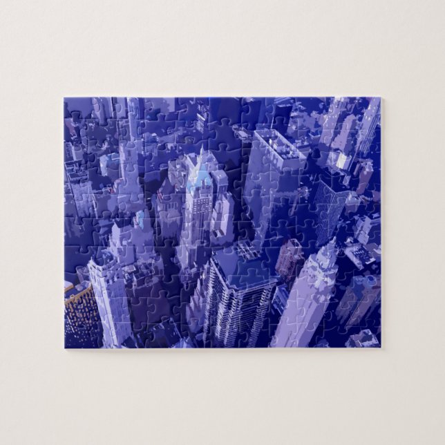 NYC New York City Manhattan Skyscrappers Puzzle (Horizontal)