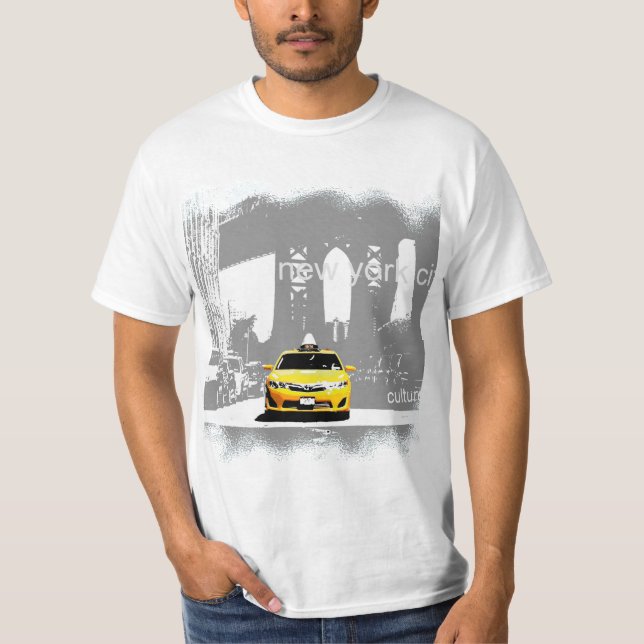 Nyc New York City Mens Modern Value Best White T-Shirt (Vorderseite)