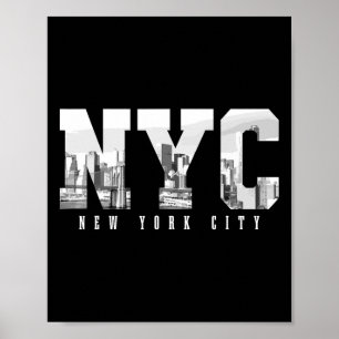 Nyc New York City Ny Skyline USA Amerika Vintage S Poster
