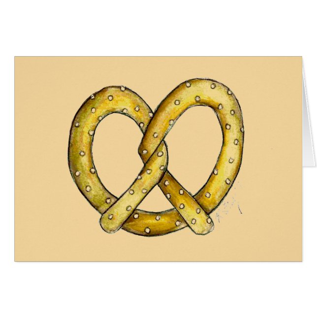 NYC New York City Salty Soft Pretzel Feinschmecker (Vorderseite (Horizontal))