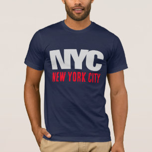NYC New York City USA Retro Vintag Navy Blue T-Shirt