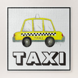 NYC New York City Yellow Cab Taxicab Auto Puzzle