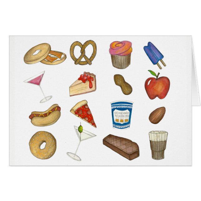 NYC New York Feinschmecker Pizza Bagel Pretzel Che (Vorderseite (Horizontal))