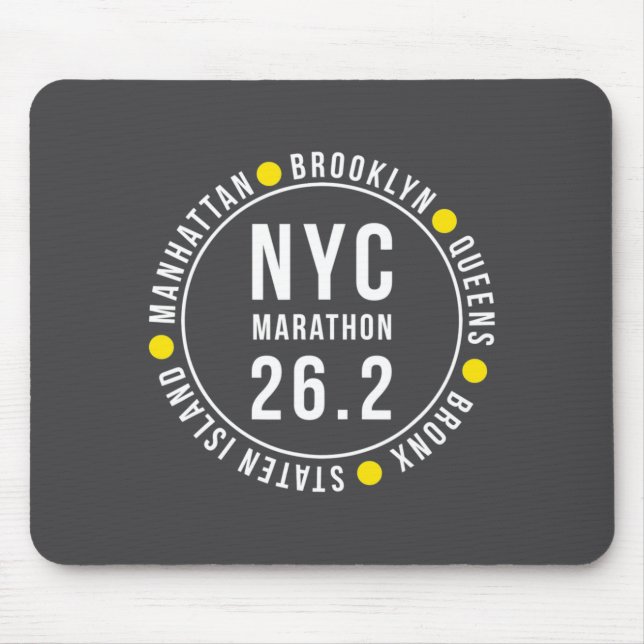 Nyc New York Souvenir Marathon Runner _1  Mousepad (Vorne)